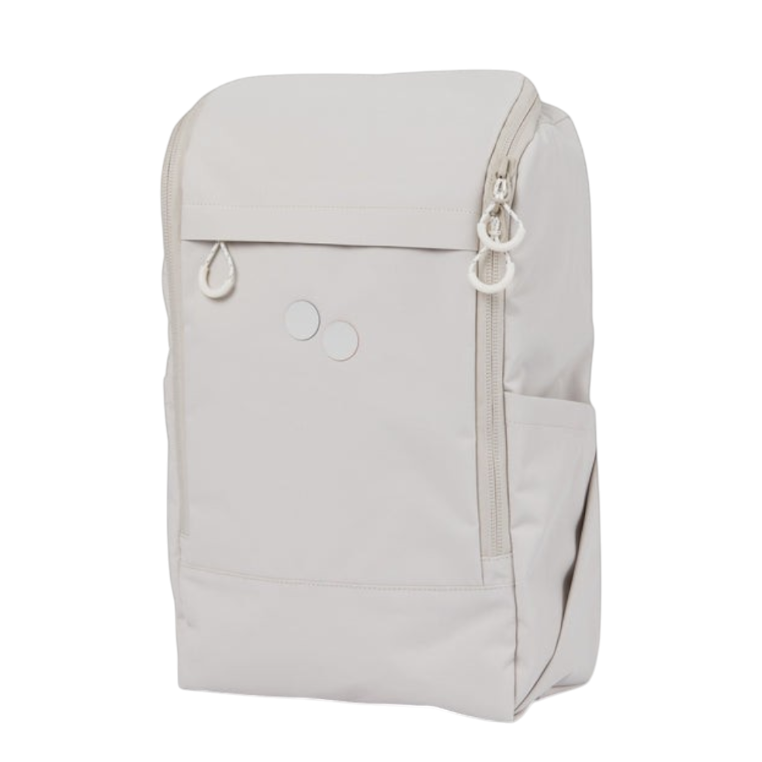 Lieblingstasche Purik minimalist beige backpack with a clean design, top zip closure, and side pockets