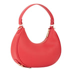 Lieblingstasche Shelby red leather hobo bag with gold hardware and a single shoulder strap.
