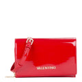 Lieblingstasche Flap Bag Ember, a small red patent leather crossbody bag with gold hardware and a buckle closure.