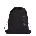 Lieblingstasche satch black drawstring sports bag with front zipper pocket and water-repellent fabric
