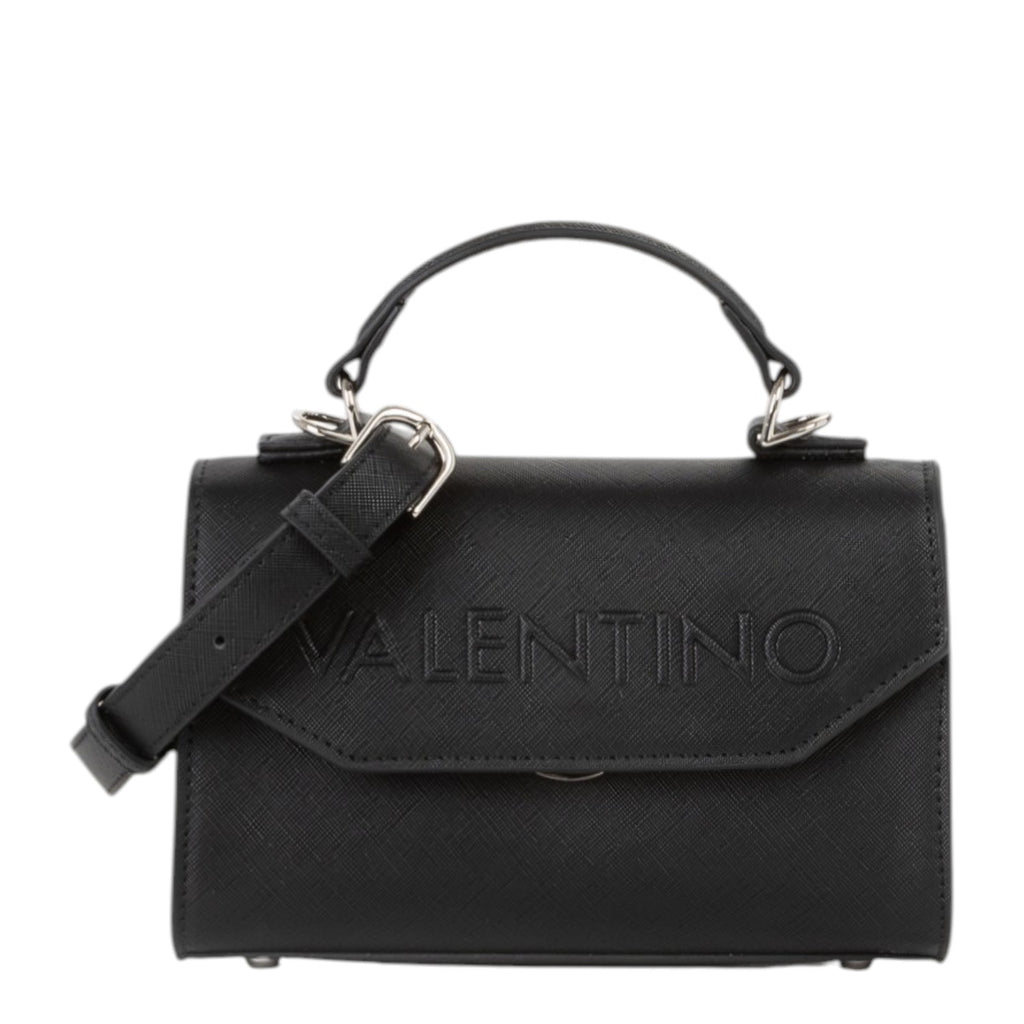 Lieblingstasche Satchel Pandia Re black leather mini top-handle bag with embossed logo and adjustable strap