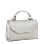 Lieblingstasche Satchel Pandia Re silver metallic mini bag with top handle and embossed logo