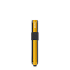 Lieblingstasche Secrid Bandwallet TPU in yellow with a black elastic band and integrated RFID card protector