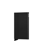 Lieblingstasche Secrid Cardprotector in black powder finish, a minimalist aluminium RFID-blocking card holder.