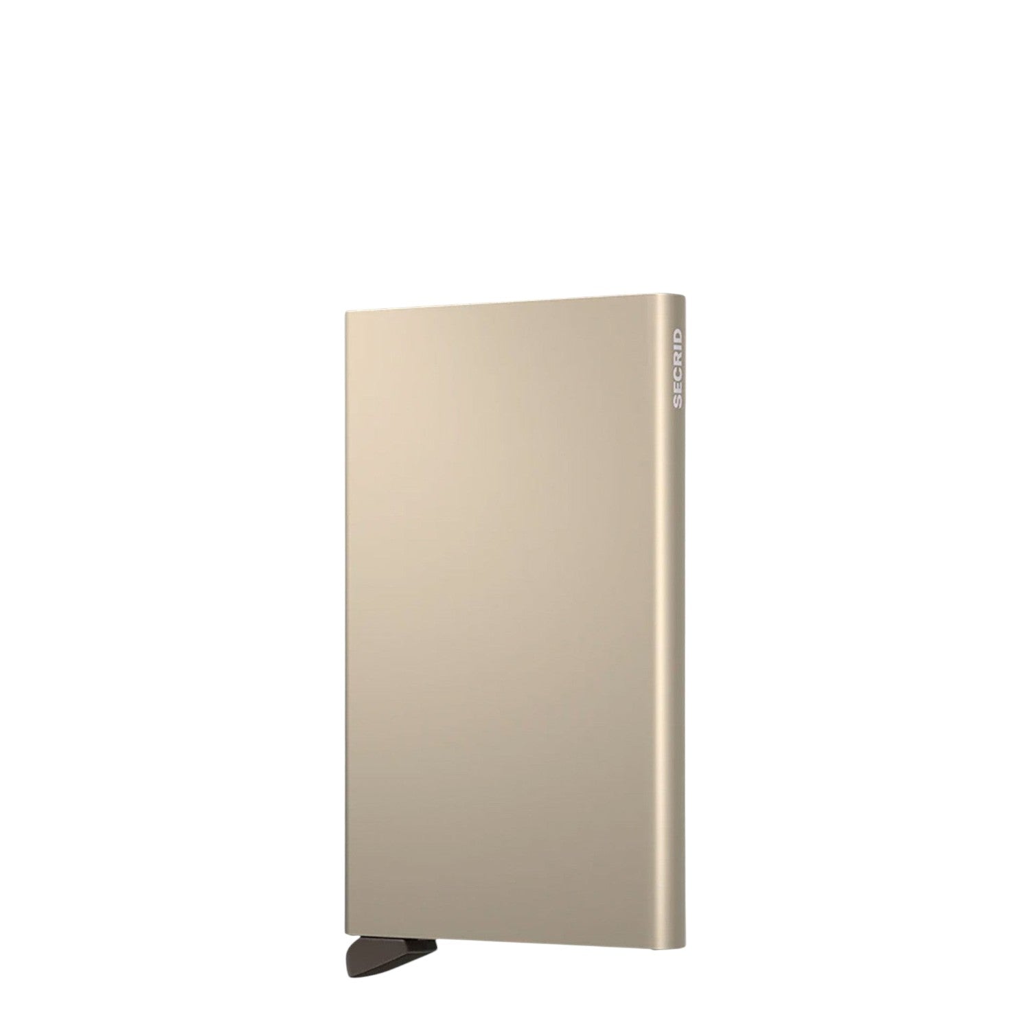 Lieblingstasche Secrid Cardprotector in champagne gold aluminium with RFID protection and card slide mechanism