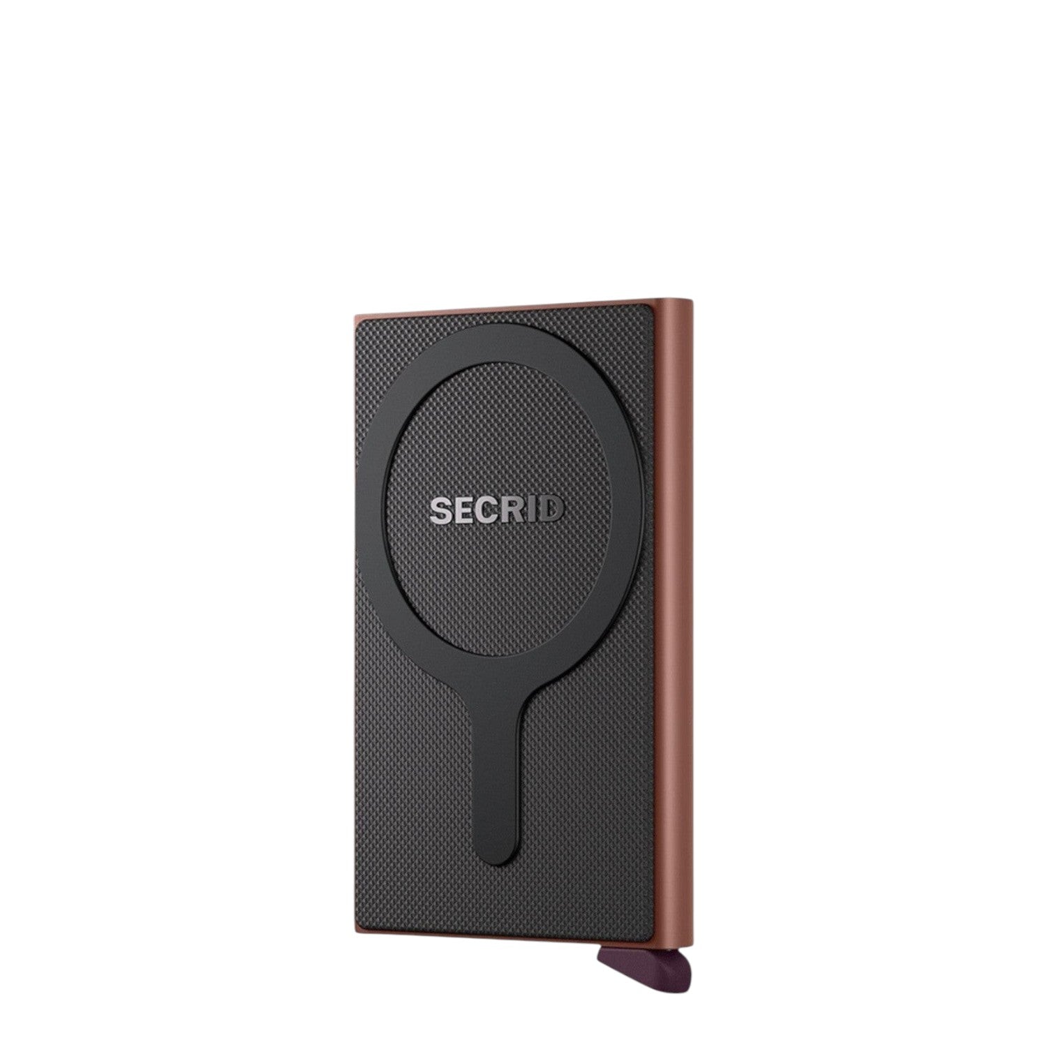 Lieblingstasche Secrid Cardprotector for MagSafe in metallic bronze with black magnetic attachment and RFID protection