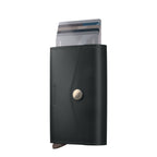 Lieblingstasche Secrid Envelope black leather wallet with RFID card protector and snap button closure
