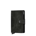 Lieblingstasche Secrid Miniwallet Vintage in black leather with snap button closure and RFID protection