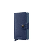 Lieblingstasche Secrid Miniwallet Crisple in dark blue textured leather with RFID protection and snap button closure