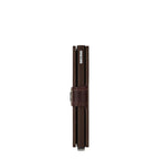Lieblingstasche Secrid Miniwallet Vintage in dark brown leather with RFID protection, side view