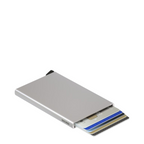 Lieblingstasche Secrid silver aluminium cardprotector with multiple credit cards sliding out