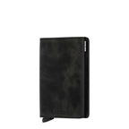 Lieblingstasche Secrid Slimwallet Vintage in black leather with RFID protection and card slide mechanism