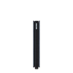 Lieblingstasche Secrid Slimwallet in black vintage leather with integrated RFID-protected card protector side view
