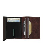 Lieblingstasche Secrid Slimwallet in vintage brown leather with integrated card protector and cash storage