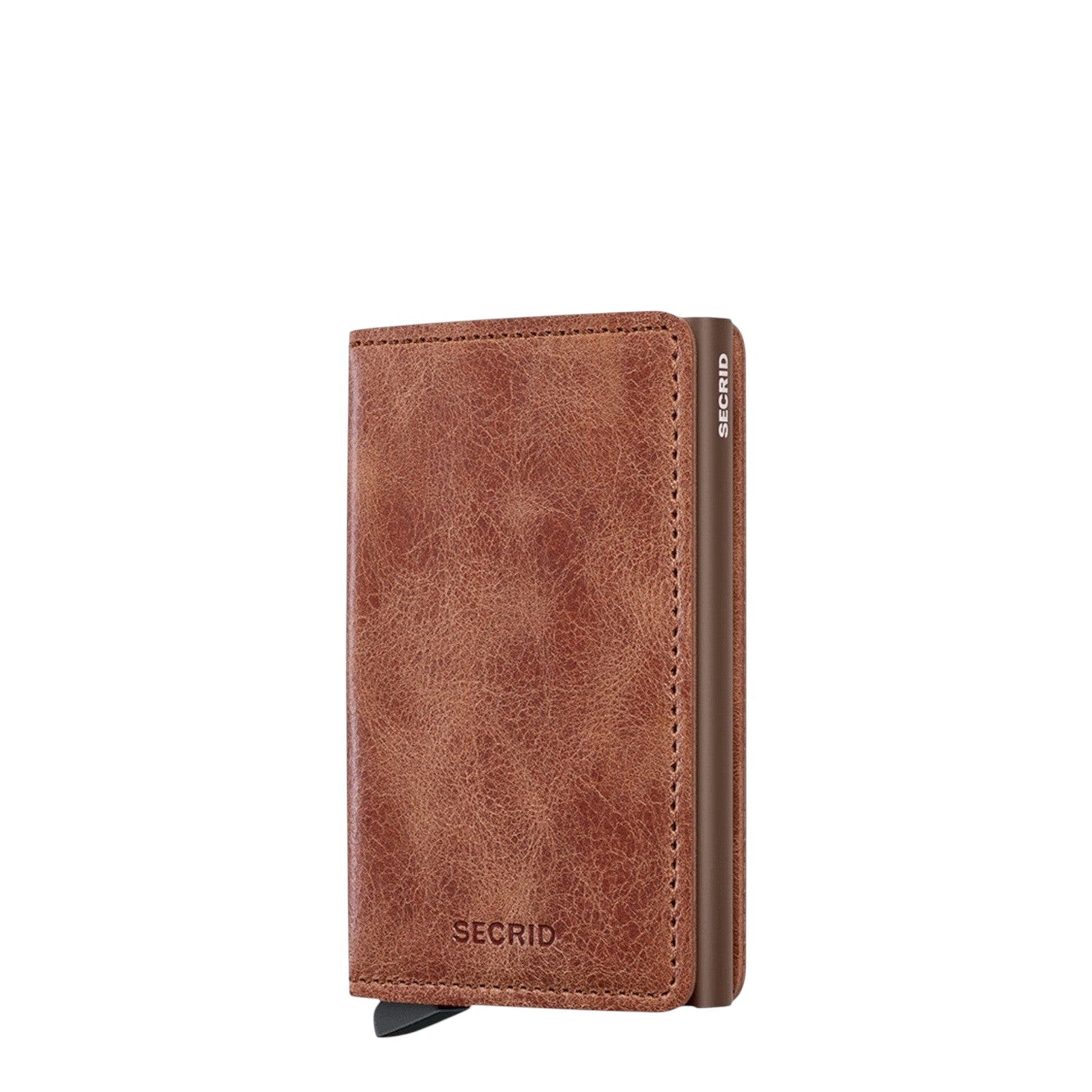 Lieblingstasche Secrid Slimwallet in vintage brown leather with RFID protection and card mechanism