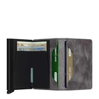 Lieblingstasche Secrid Slimwallet in vintage grey leather with card protector and internal slots for cash and cards