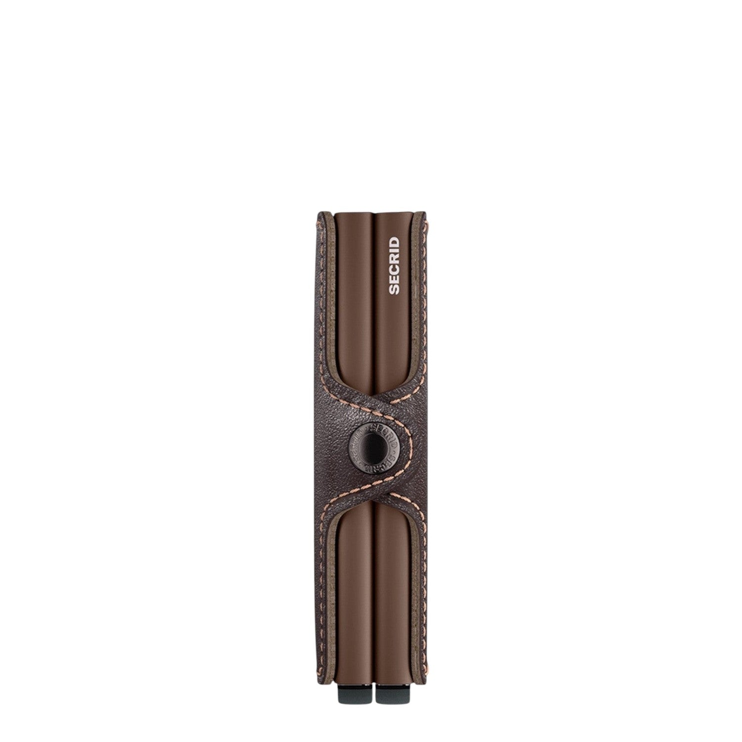 Lieblingstasche Secrid Twinwallet Original in dark brown leather with two card protectors and snap button closure