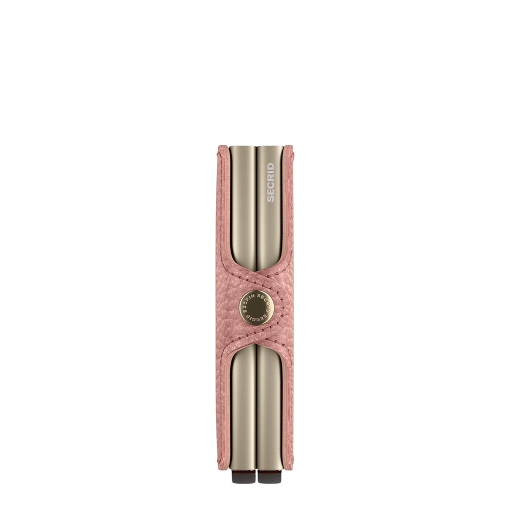 Lieblingstasche Secrid Twinwallet Pebble in dusty pink leather with two integrated RFID-protected card holders