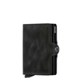 Lieblingstasche Secrid Twinwallet Vintage in black leather with RFID protection and card slide mechanism