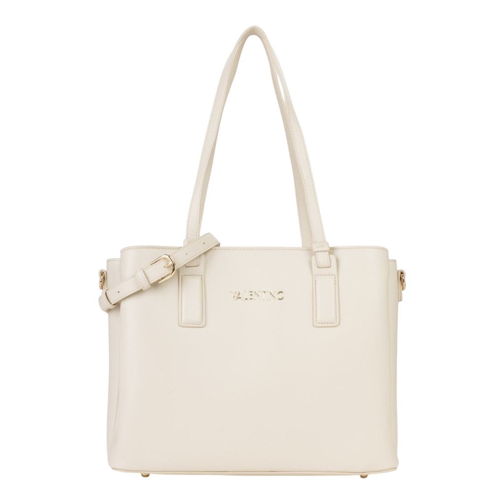 Lieblingstasche Shopping Clio Re cream leather tote bag with gold hardware and adjustable strap.