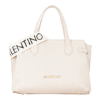 Lieblingstasche Shopping Pansy off-white leather tote bag with embossed logo and branded tag.