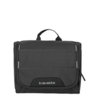 Lieblingstasche Skaii black toiletry bag with top handle and front zip pocket