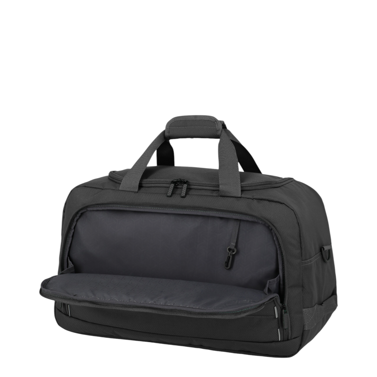 Lieblingstasche Skaii black weekender rucksack with front zippered pocket and sturdy top handles