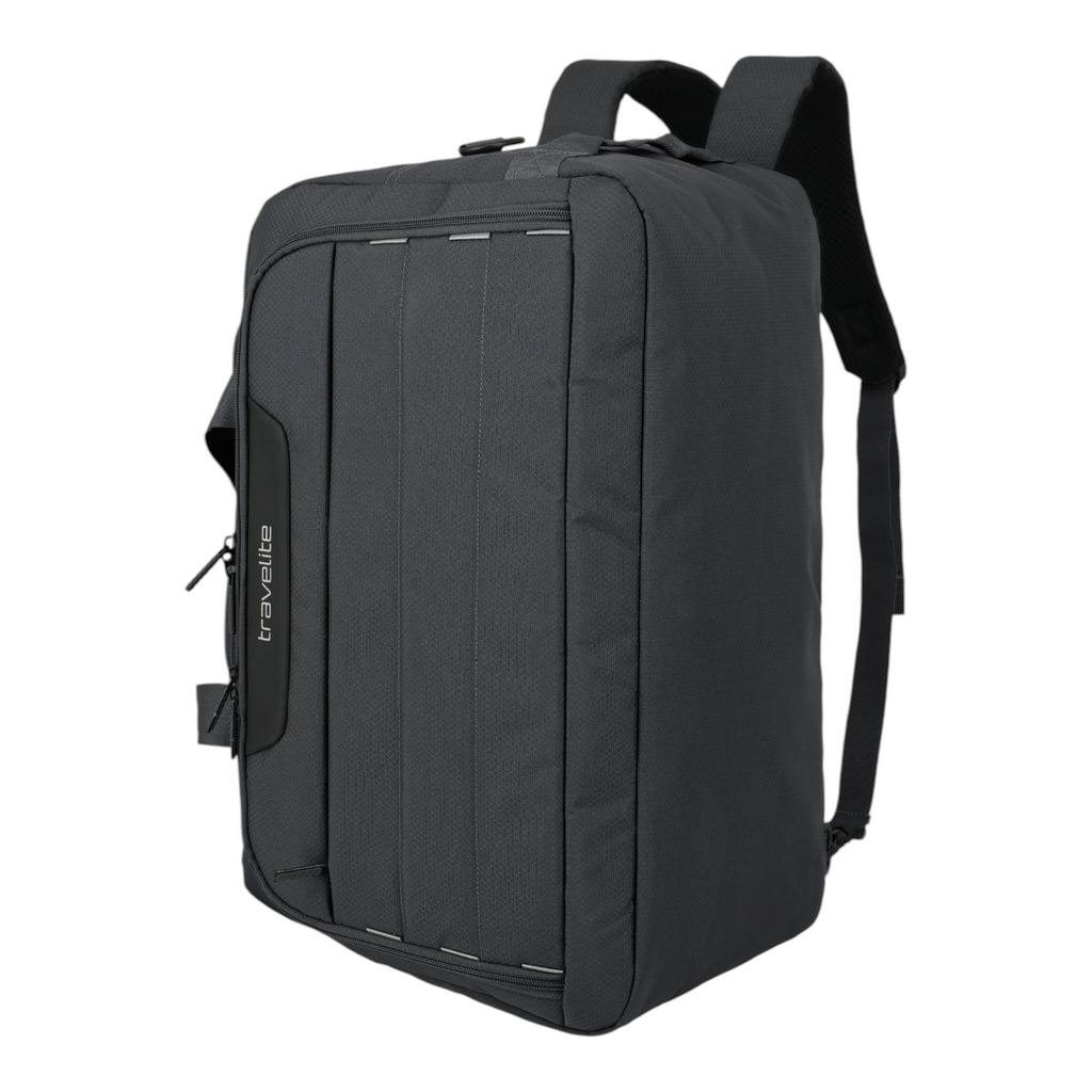 Lieblingstasche Skaii black weekender rucksack with durable fabric and side carry handle