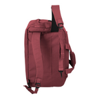 Lieblingstasche Skaii weekender and rucksack in burgundy with adjustable straps and side carry handle