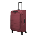 Lieblingstasche Skaii 4-wheel expandable large trolley suitcase in dark red fabric with telescopic handle
