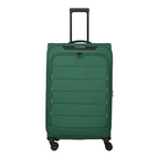 Lieblingstasche Skaii green 4-wheel expandable trolley suitcase with front pocket and telescopic handle