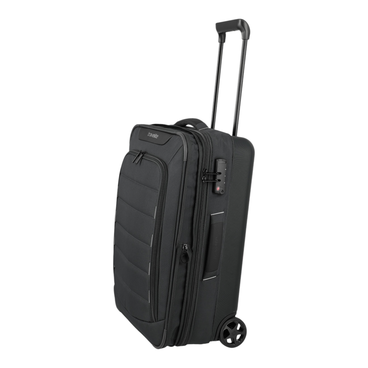 Lieblingstasche Skaii 2-wheel hybrid carry-on trolley in black with telescopic handle and integrated TSA lock