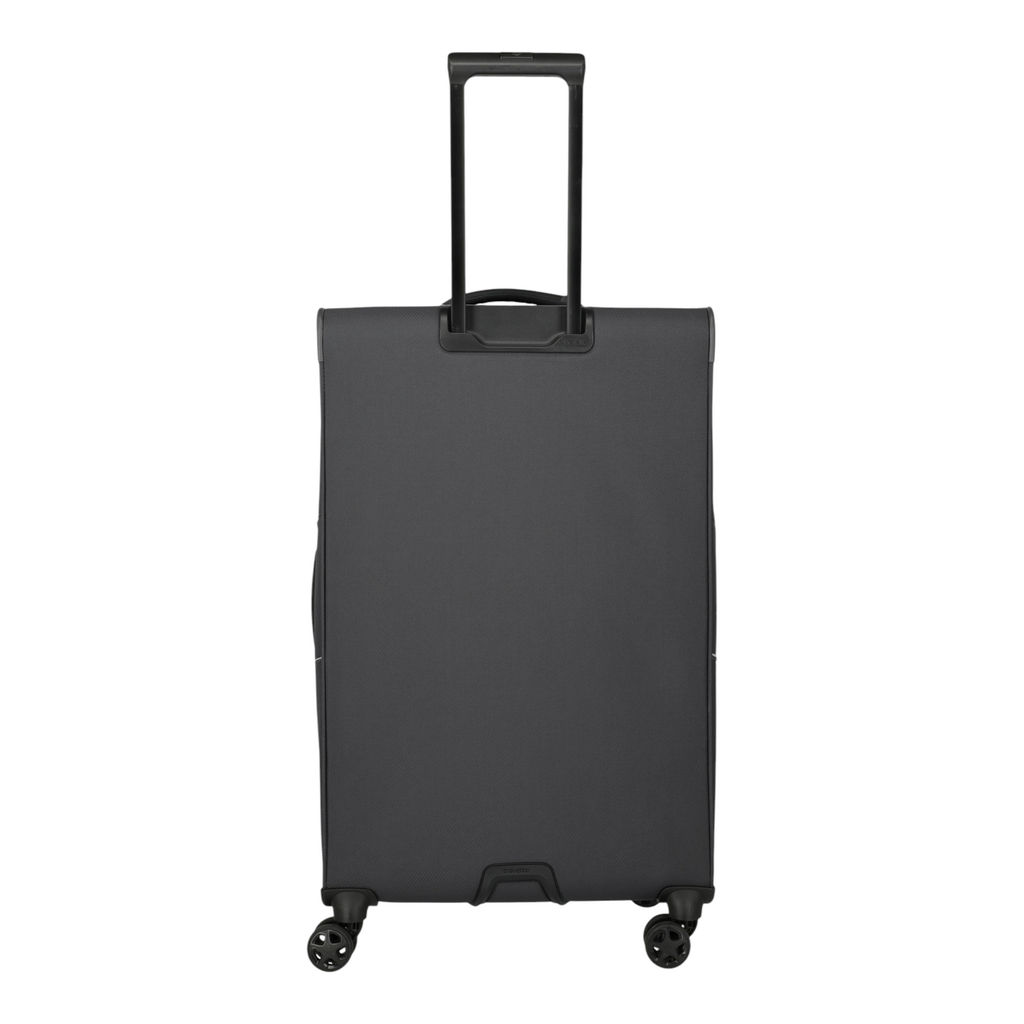 Lieblingstasche Skaii 4-wheel expandable large trolley suitcase in dark grey with an extended telescopic handle