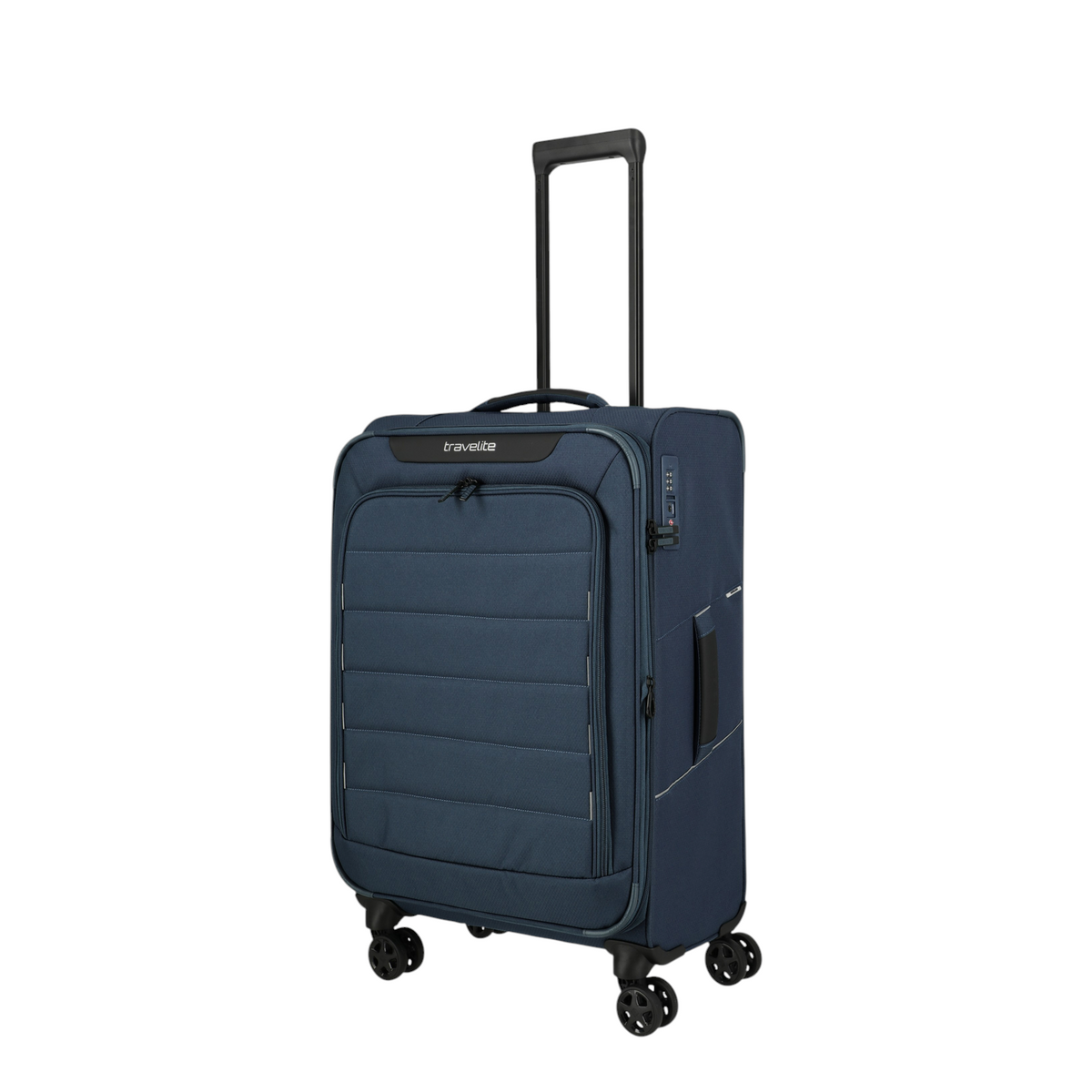 Lieblingstasche Skaii medium expandable 4-wheel trolley suitcase in navy blue with telescopic handle