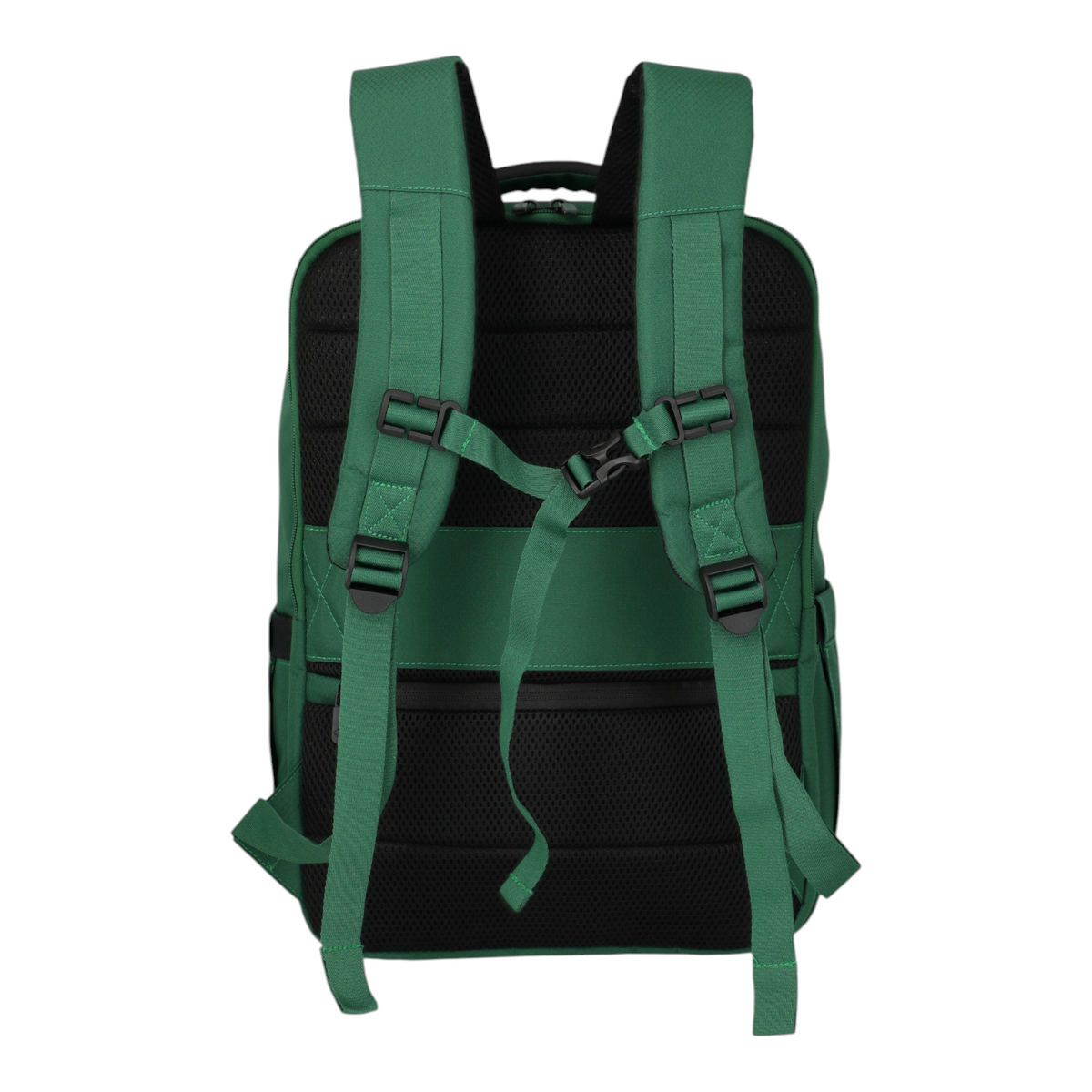 Lieblingstasche Skaii Rucksack M in green with adjustable padded shoulder straps and black mesh back panel