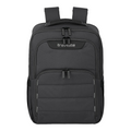 Lieblingstasche Skaii Rucksack M in black with multiple zippered compartments and a front pocket design