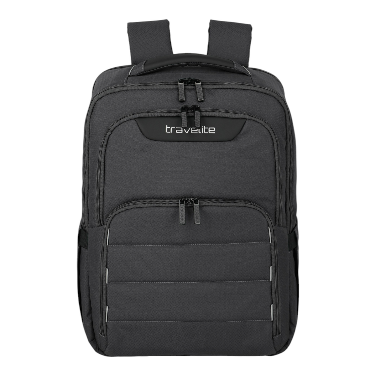 Lieblingstasche Skaii Rucksack M in black with multiple zippered compartments and a front pocket design