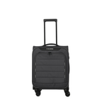 Lieblingstasche Skaii Trolley 4W S in black, a lightweight soft-shell carry-on suitcase with four spinner wheels.