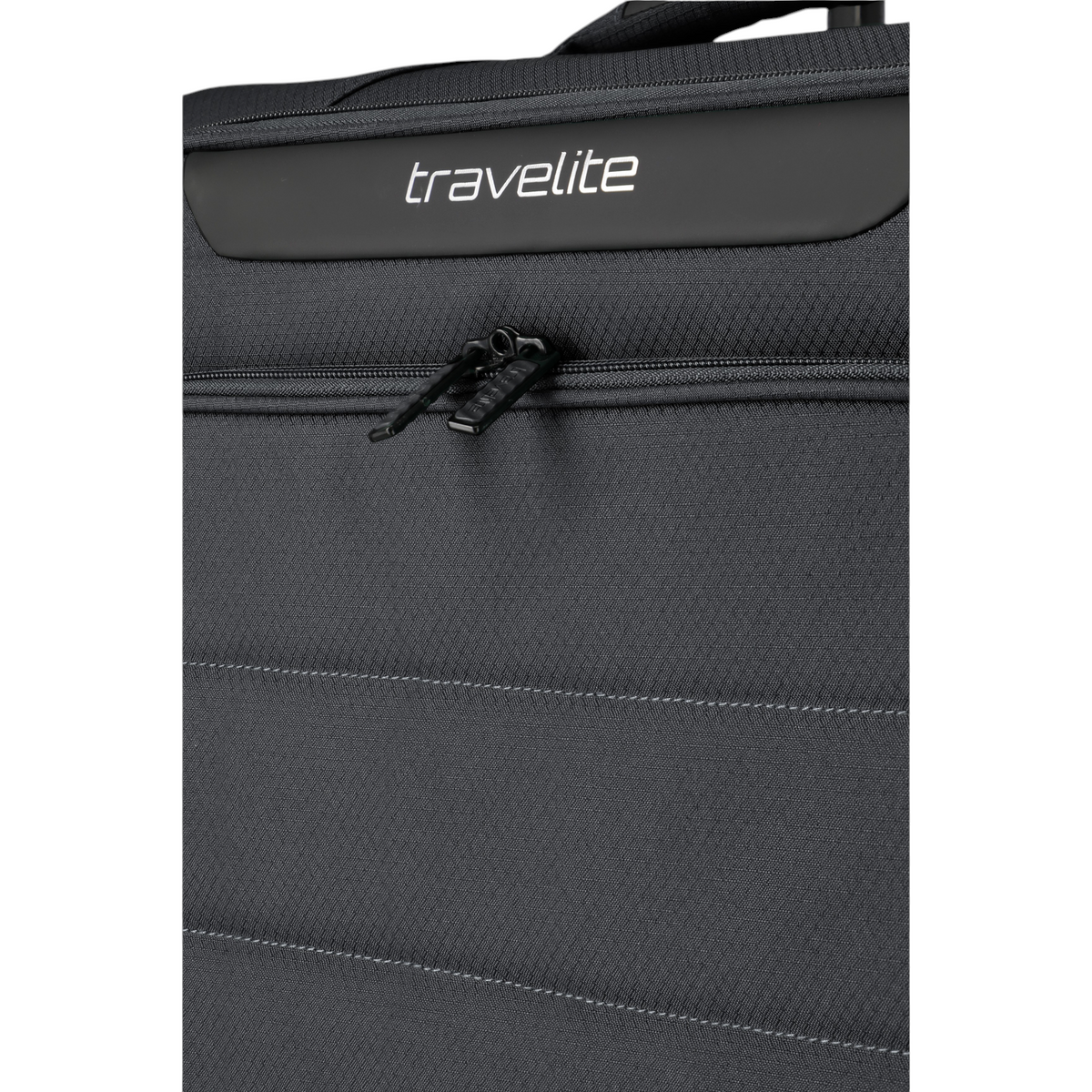 Lieblingstasche Skaii Trolley 4W S black suitcase with travelite logo and durable zipper detail