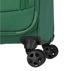 Lieblingstasche Skaii Trolley 4W S in green featuring durable double spinner wheels and a lightweight fabric design.