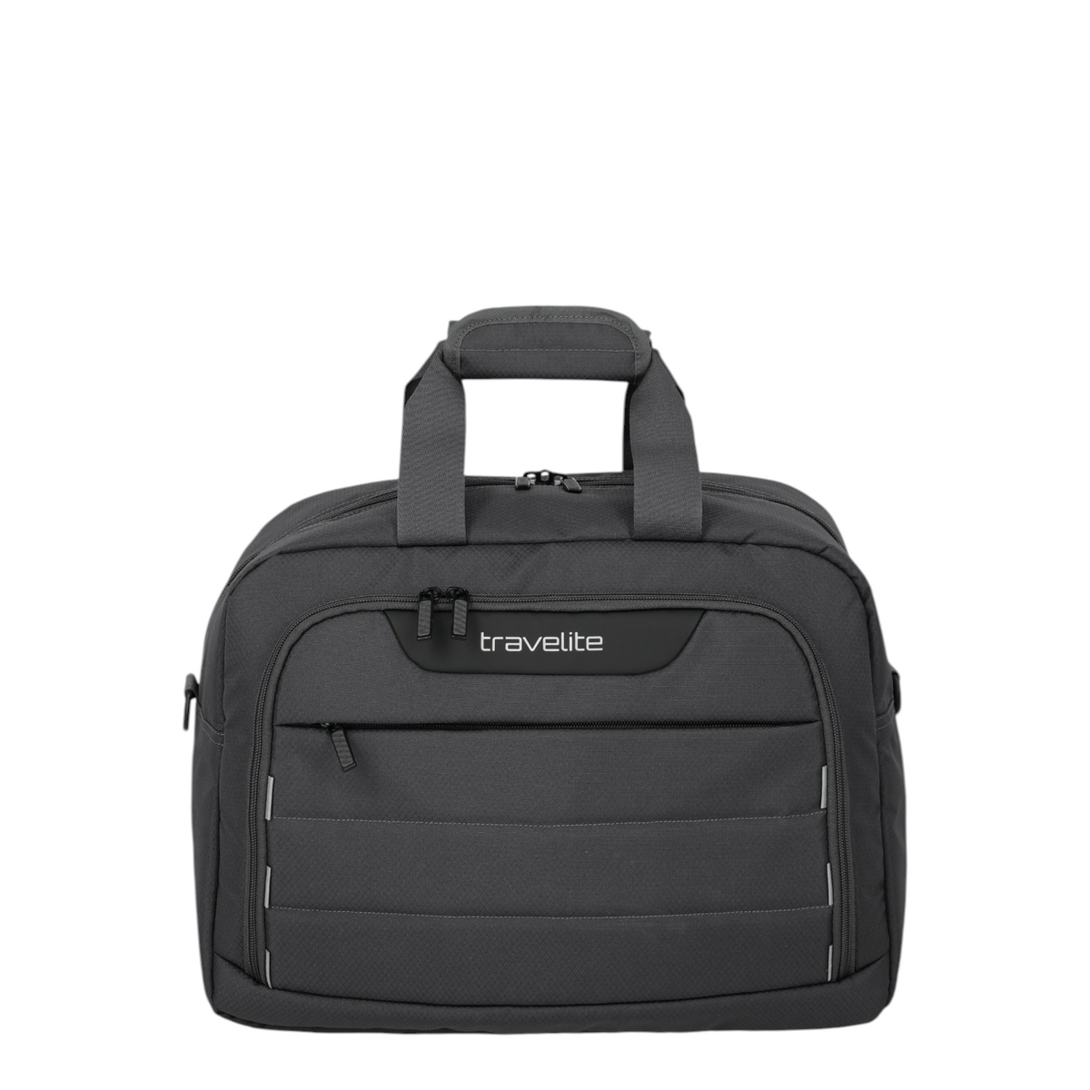 Lieblingstasche Skaii Weekender travel bag in dark grey with front zip pocket and padded top carry handles