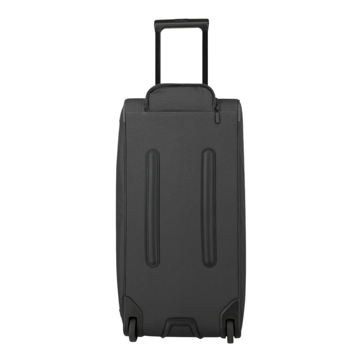 Lieblingstasche Skaii Wheeled Duffle M in black with a retractable handle and durable rolling wheels