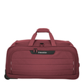 Lieblingstasche Skaii wheeled duffle bag in dark red with top carry handles and front zipper pocket