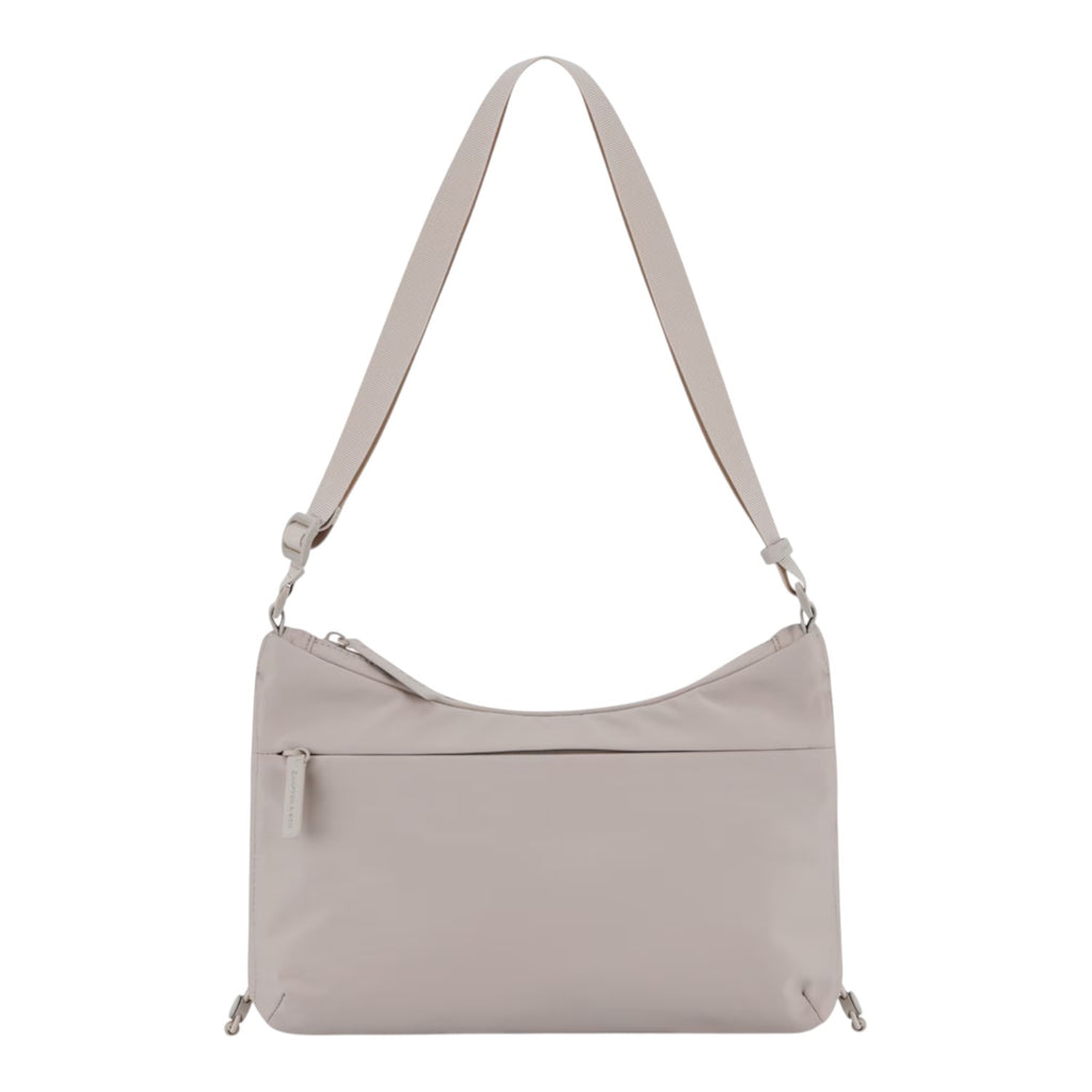 Lieblingstasche Skara Small beige crossbody bag with a minimalist design and adjustable shoulder strap