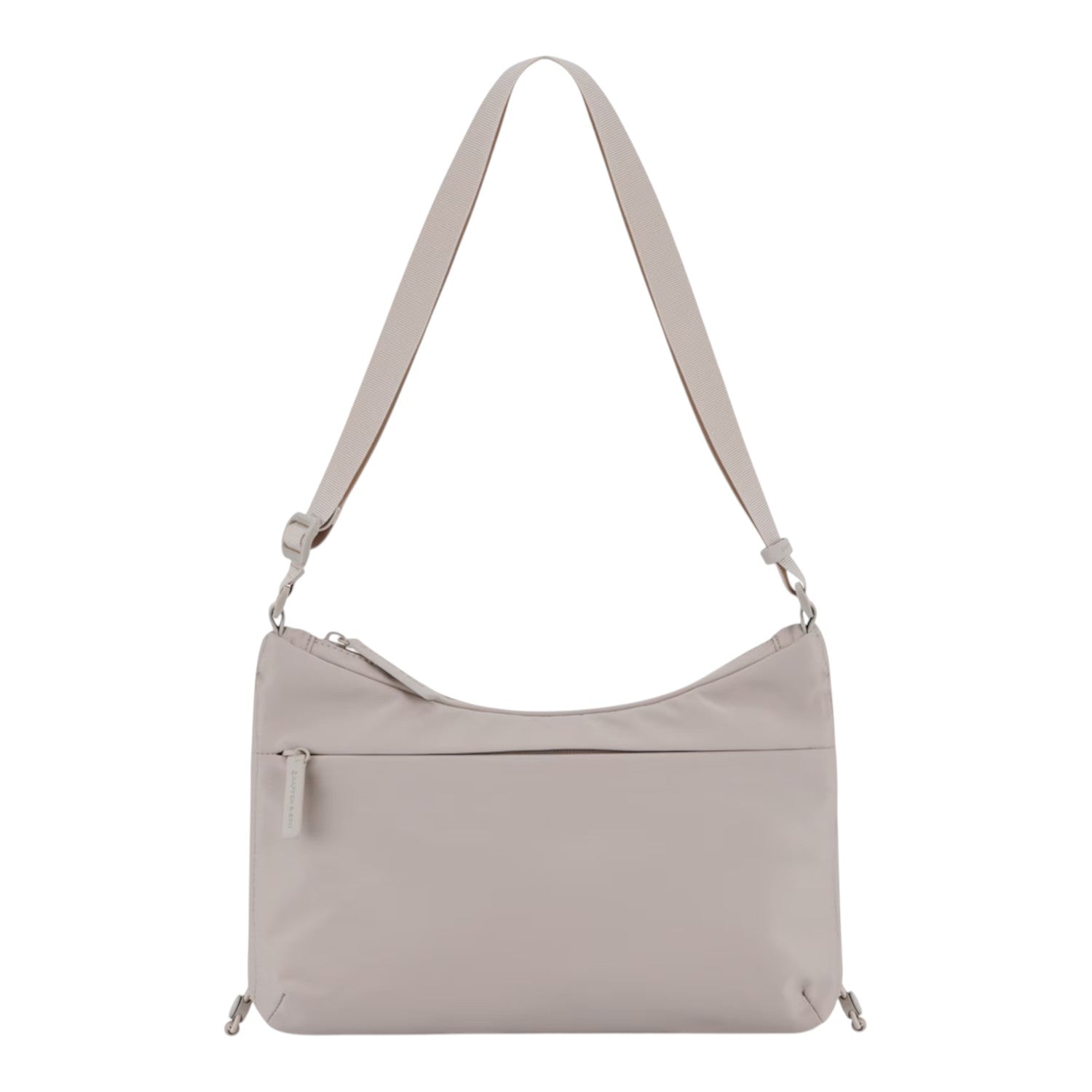 Lieblingstasche Skara Small beige crossbody bag with a minimalist design and adjustable shoulder strap