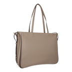 Lieblingstasche Tote L in taupe leather with slim shoulder straps and minimalist design