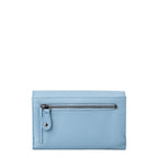 Lieblingstasche Thyme light blue leather wallet with a back zipper pocket