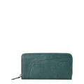 Lieblingstasche Tilda dark green leather zip-around wallet with textured finish and embossed logo detail