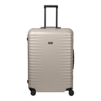 Lieblingstasche TITAN OVERSEAS 4w Trolley L in beige with a ribbed hard shell and four wheels