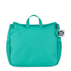 Lieblingstasche turquoise toiletry bag with top handle and side mesh pockets